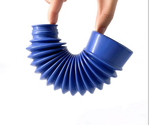 Flexible blue silicone bellows
