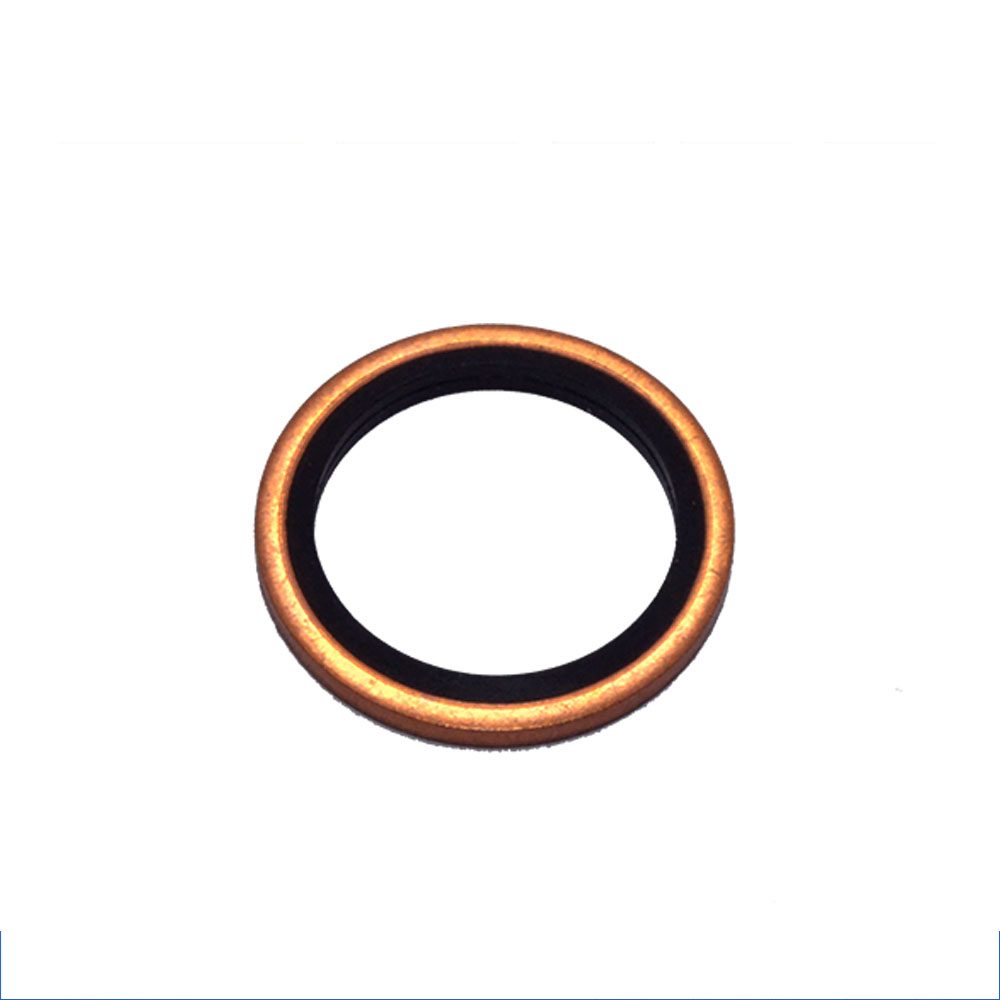 Copper bonded seal with NBR ring