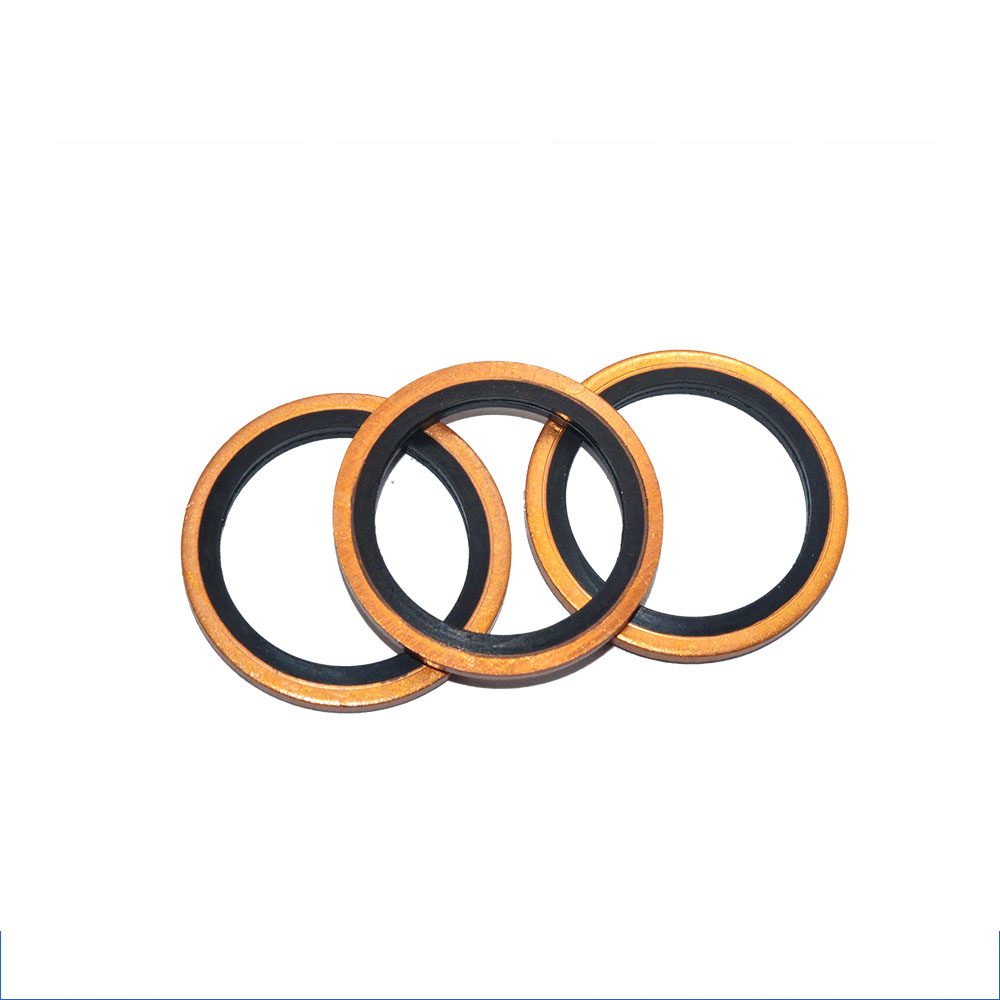 Copper bonded seal washers