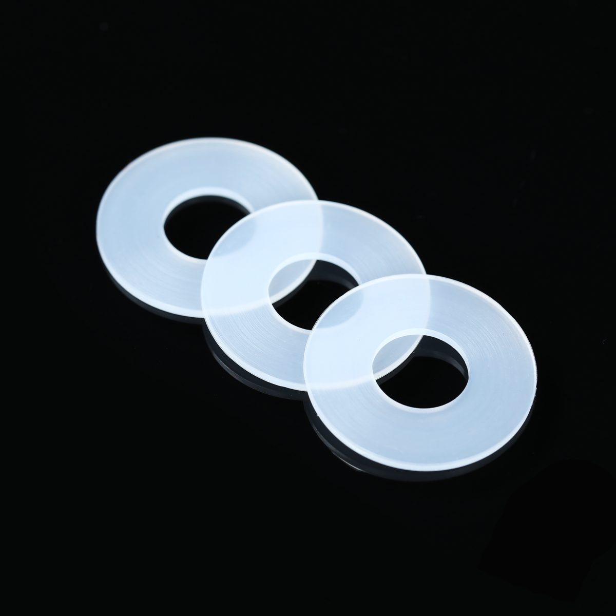 Die-cut silicone washers