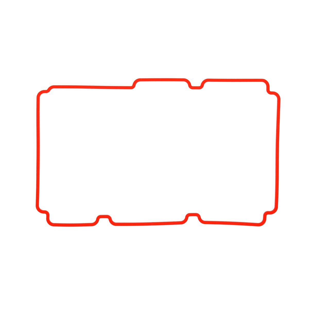 Red-outline flange gasket