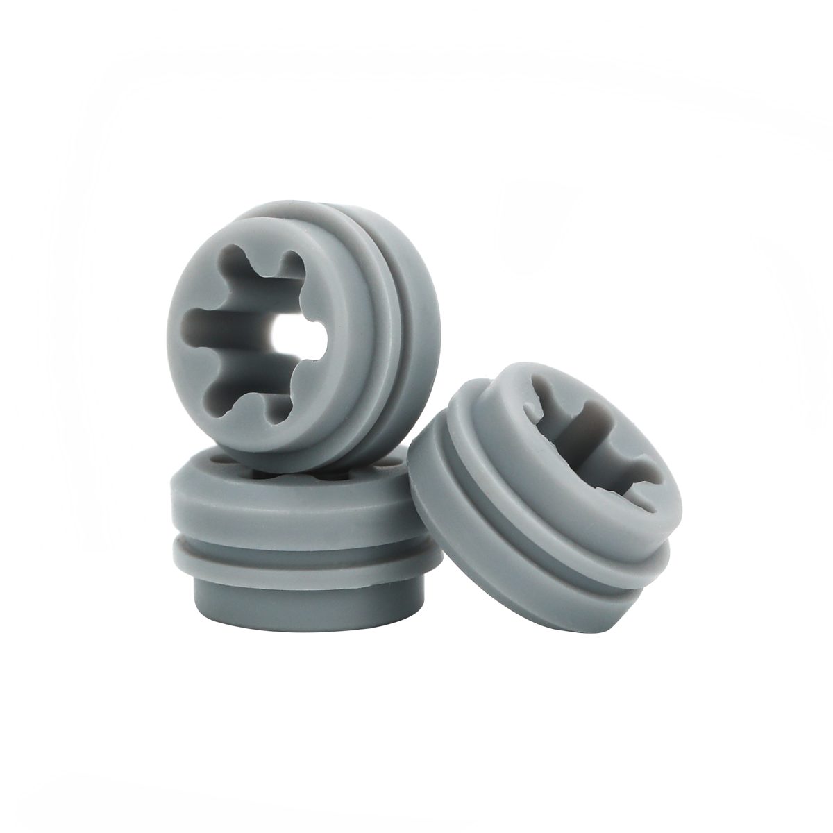 Grey rubber wire grommets